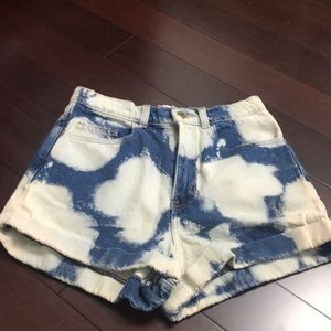 High waisted American Apparel Jean shorts
